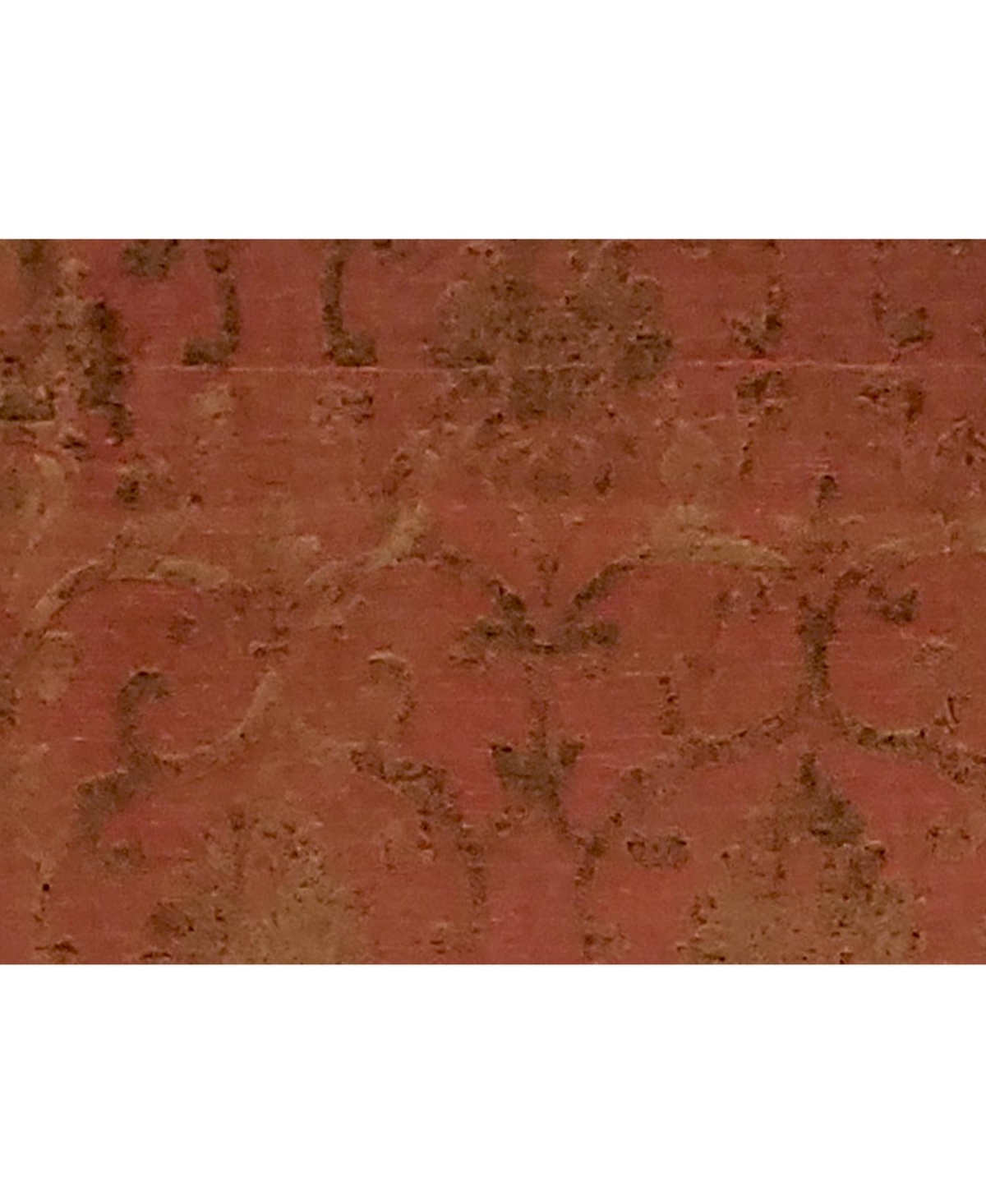 Rlf Home 3" Rod Pocket High Quality Fabric Kamau Garnet Regal Valance for Windows 50" x 17" Garnet