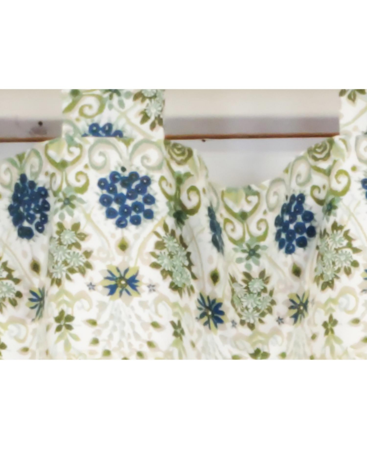 Rlf Home 4" Top Tab High Quality Fabric Viviana Tab Valance for Windows 50" x 16" Natural