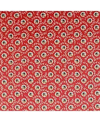 Athima Provence Mini Flower Bouquets Lining Effortless Installation Elegant Window Treatment Valance 50" X 15" Red