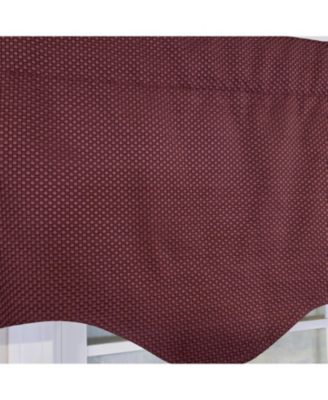 100% Cotton Basket Weave Regal Poly/Cotton lining Rod Pocket Valance 50" x 15" Egg Plant