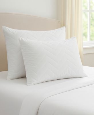 Ella Jayne Cotton Quilted Medium Density 2 Pack Pillow