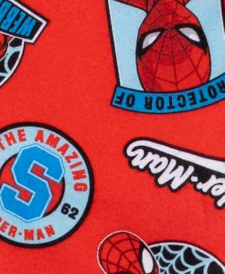 Boys' Toddler 2T-4T Spiderman Coat-Style Top and Pants, 2-Piece Pajama Set