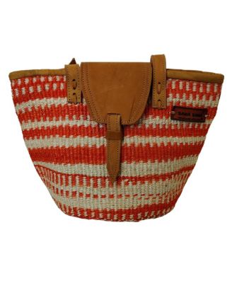 Harvest Glow Handmade Sisal Medium Tote Purse