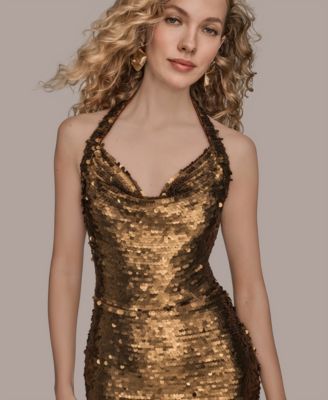 Women's Sleeveless Halter Dress