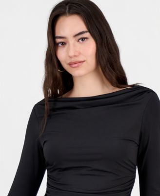 Women's Boat-Neck Jersey Top