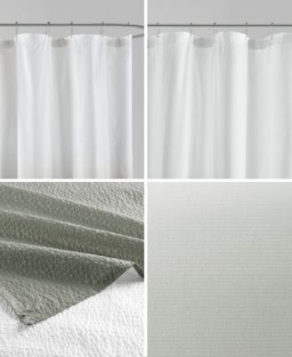 Ara Ombre Printed Seersucker Shower Curtain, 72" x 72"