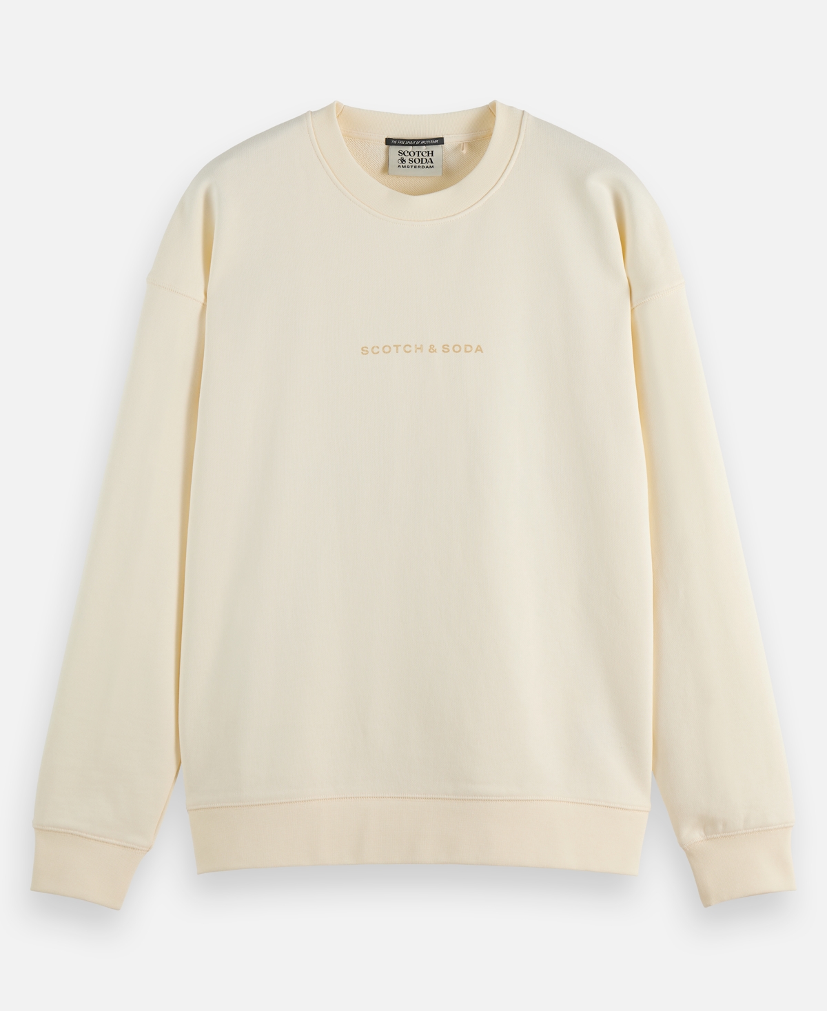 Scotch & Soda Men's Logo Print Sweatshirt In Neutral