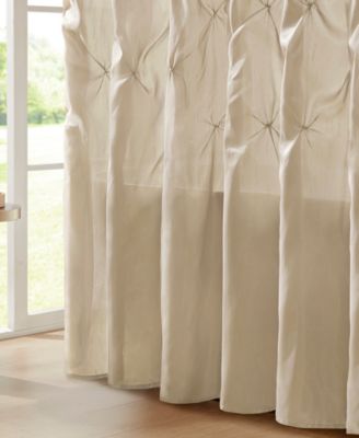 Laurel Tufted Semi-Sheer Shower Curtain, 72" x 72"