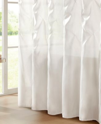 Laurel Tufted Semi-Sheer Shower Curtain, 72" x 72"