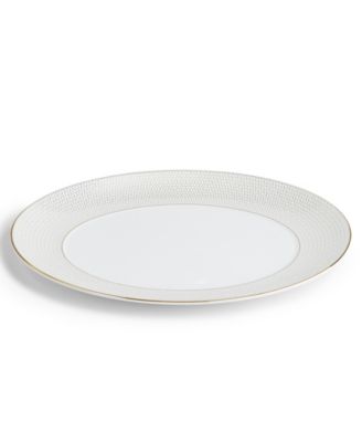 Gio Gold Oval Serving Platter 13"