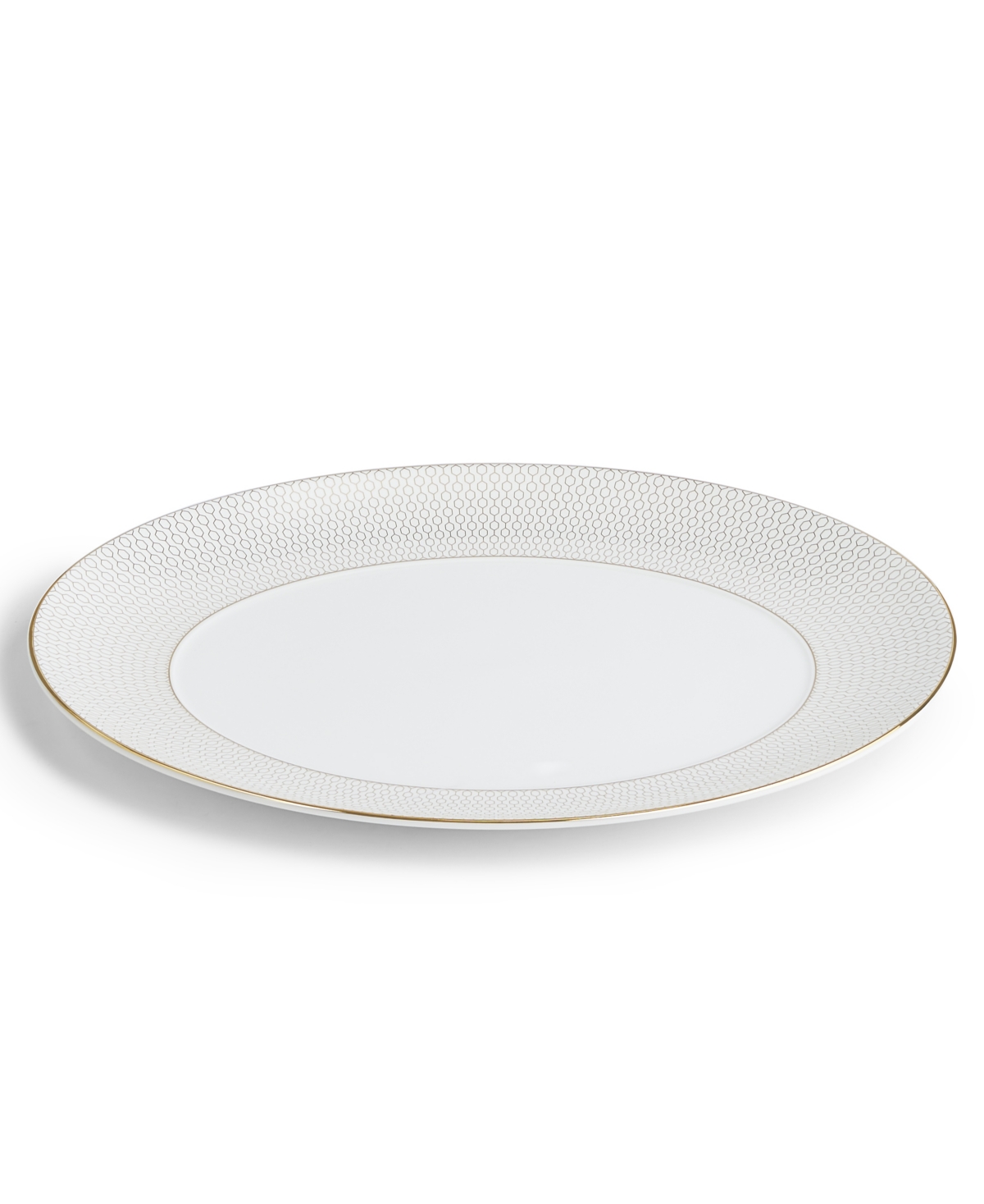 Wedgwood Gio Gold Oval Serving Platter 13"
