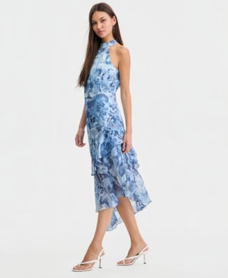 Women's Kea Asymmetrical-Hem Ruffled Dress