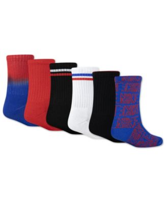 Boys' 4-7 Crew Socks, 6-Pack Set