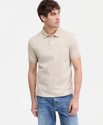 Men's All-Over Jacquard Knit Polo Shirt