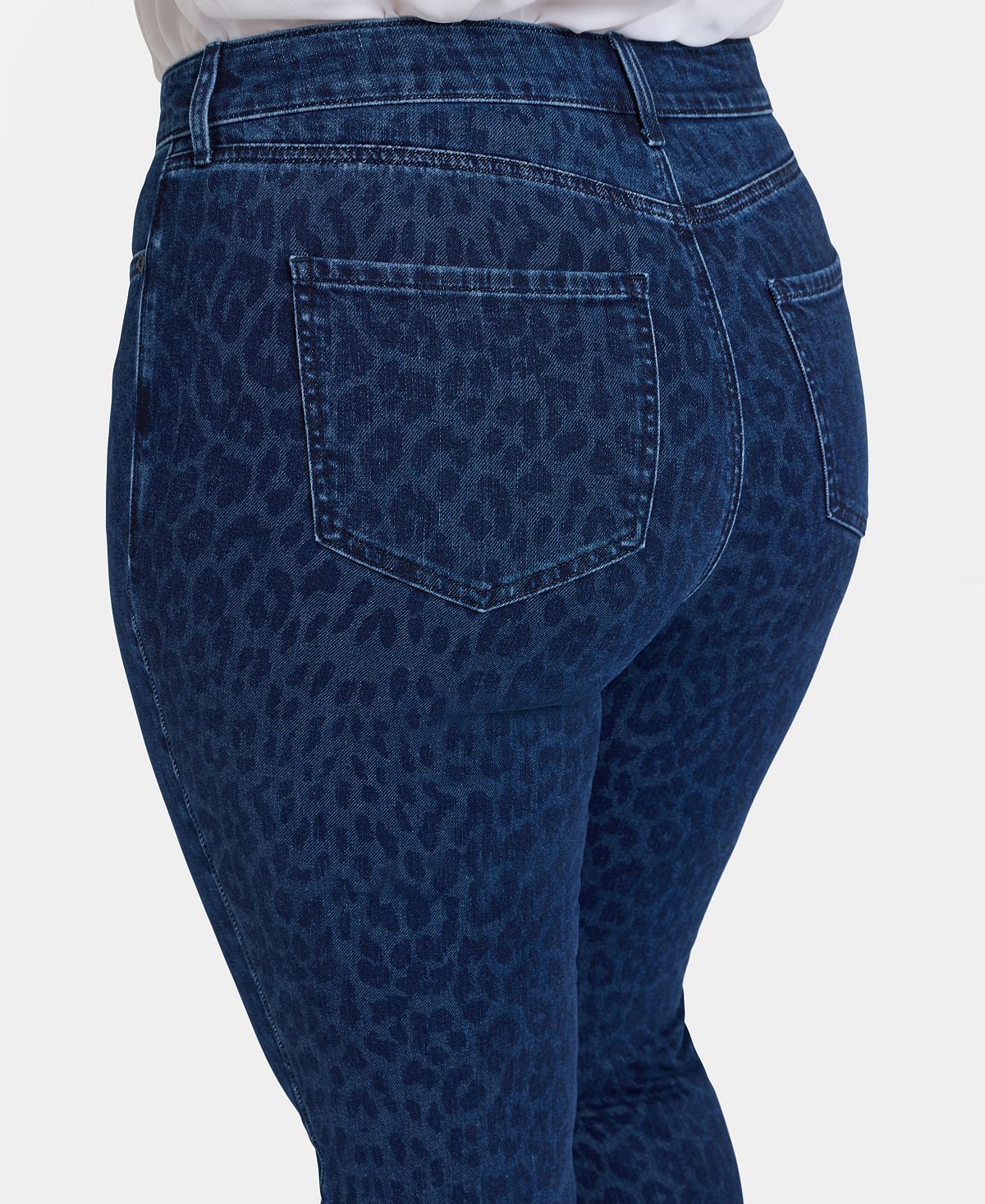 NYDJ Plus Size High Rise Marilyn Straight Jeans view 4 — MAYCSS fashion products