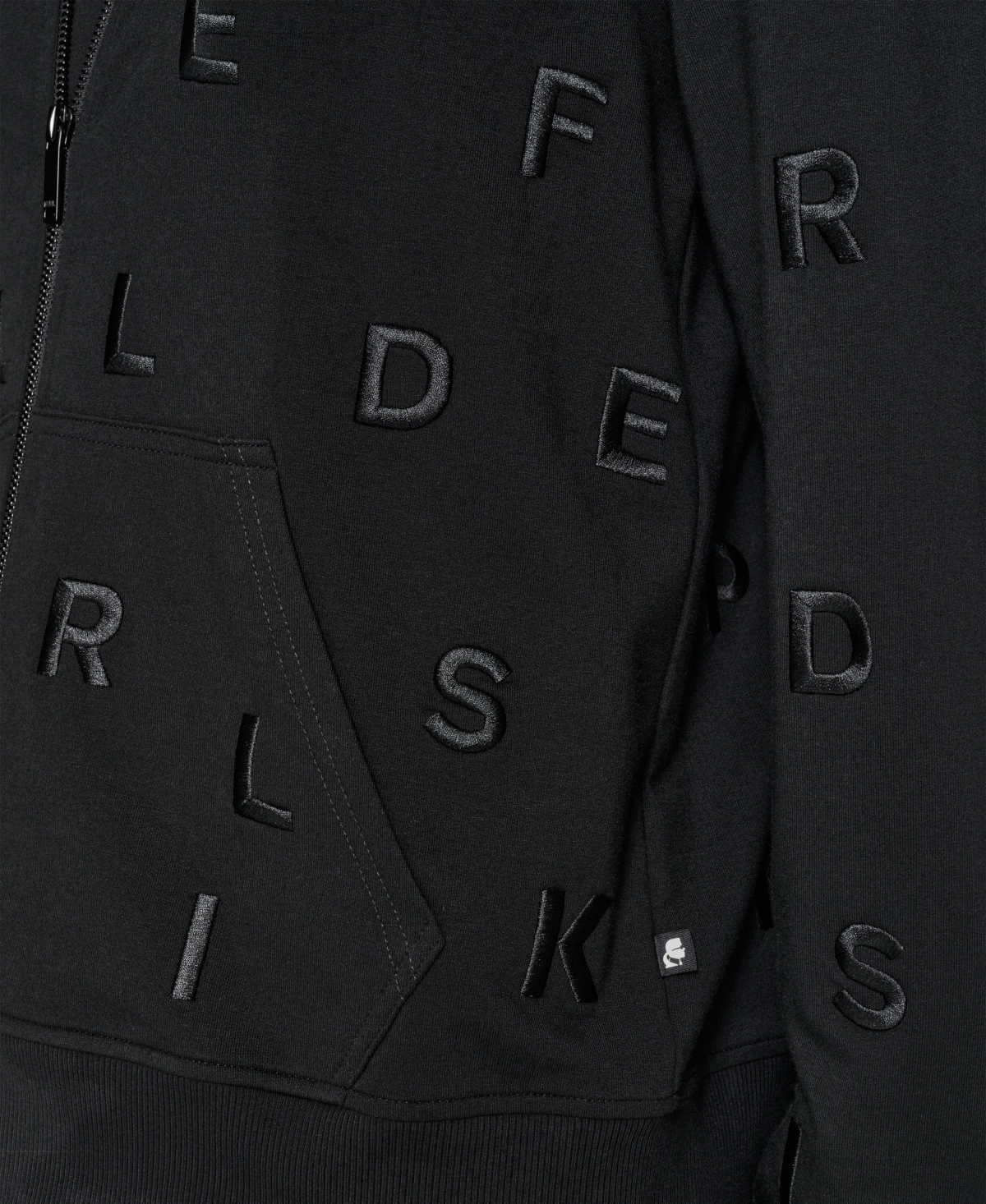 Karl Lagerfeld Women's Logo Detail Long Sleeve Jacket In Black