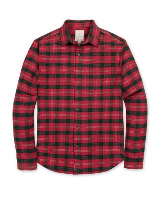 Men's Organic Long Sleeve Flannel Button Down Shirt