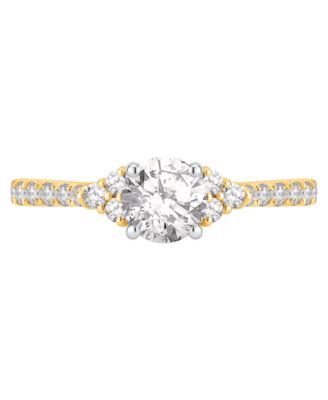 Diamond Engagement Ring (1 ct. t.w.) in 14k Two-Tone Gold