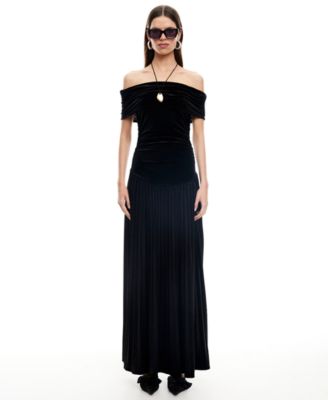 Lioness - Women's Field of Dreams Off-The-Shoulder Maxi Dress