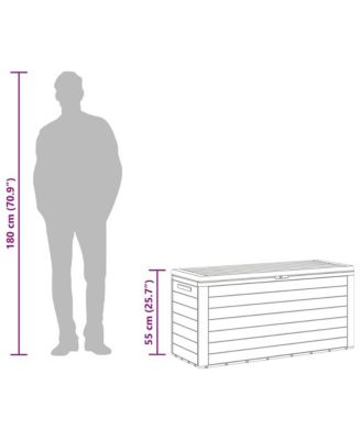 Patio Storage Box Anthracite 45.7&amp;quot;x17.3&amp;quot;x21.7&amp;quot;