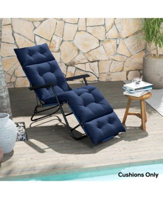 Lounge Chair Cushion Thick Outdoor Chaise Lounge Cushion