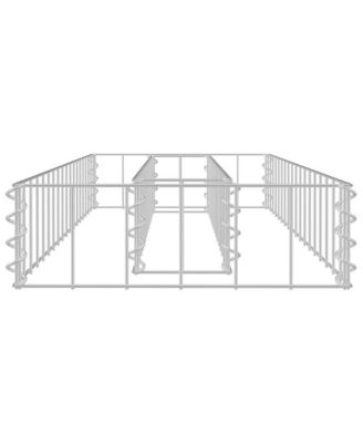 Gabion Raised Bed Galvanized Steel 35.4"x11.8"x3.9"