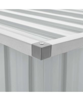Storage Box Gray Galvanized Steel 42.9 in x 26.4 in x 25.6 in