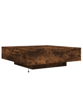 Coffee Table Smoked oak Engineered wood 39.4 x 39.4 in