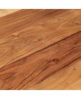 Bistro Table Natural Wood Solid Acacia wood, Cast iron Small