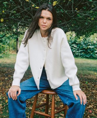 Women's Drop Shoulder Oversized Cardigan Sweater