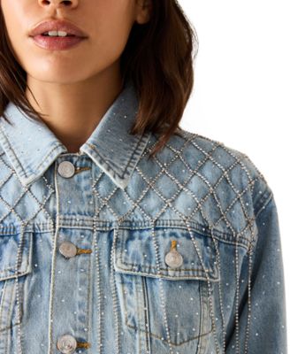 Women's Diamonde Long-Sleeve Collared Jacket