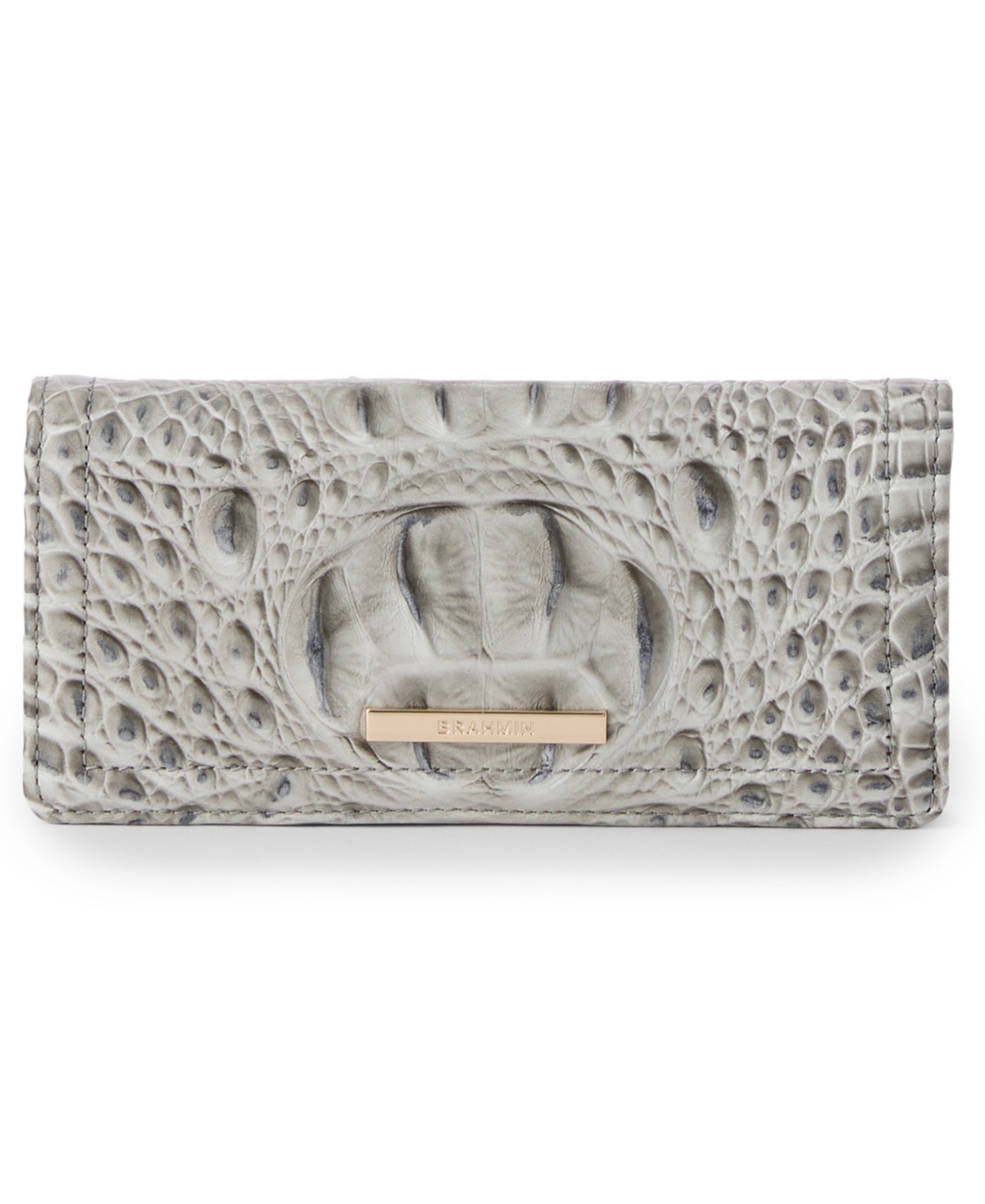 Brahmin Ady Alden Road Leather Continental Wallet In Gray