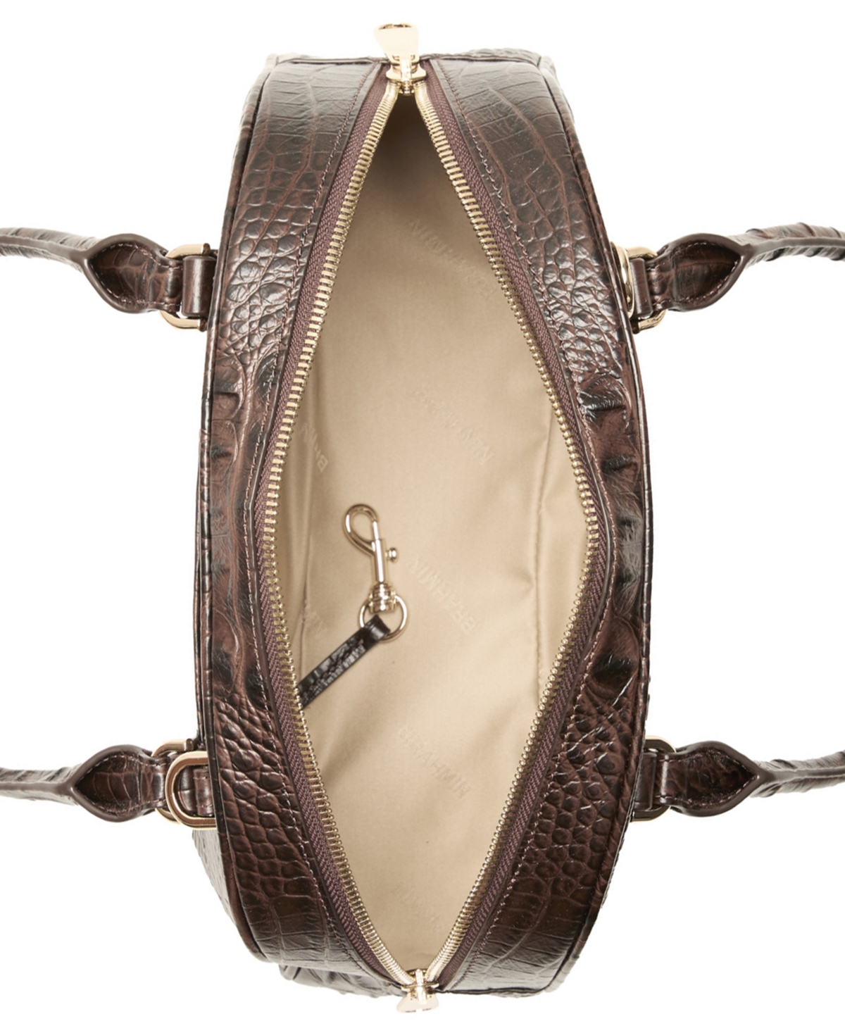 Brahmin Angie Alden Road Leather Medium Satchel Bag