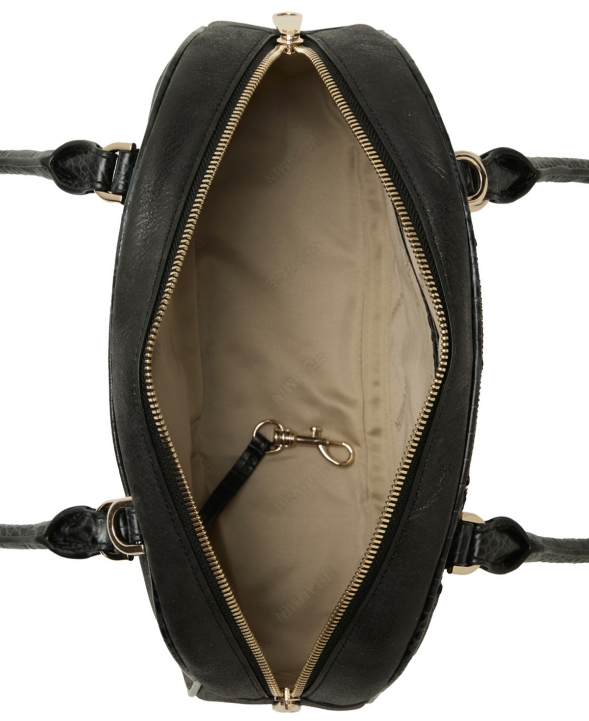 Brahmin Angie Croc-embossed Leather Satchel Bag In Multi