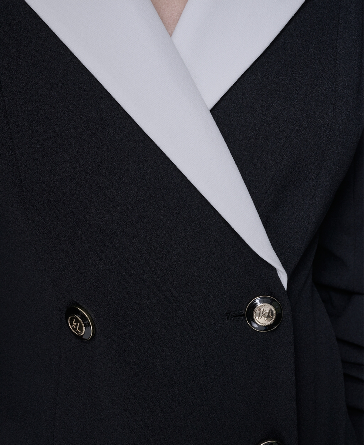 Karl Lagerfeld Women's Double-breasted Blazer Dress In Black