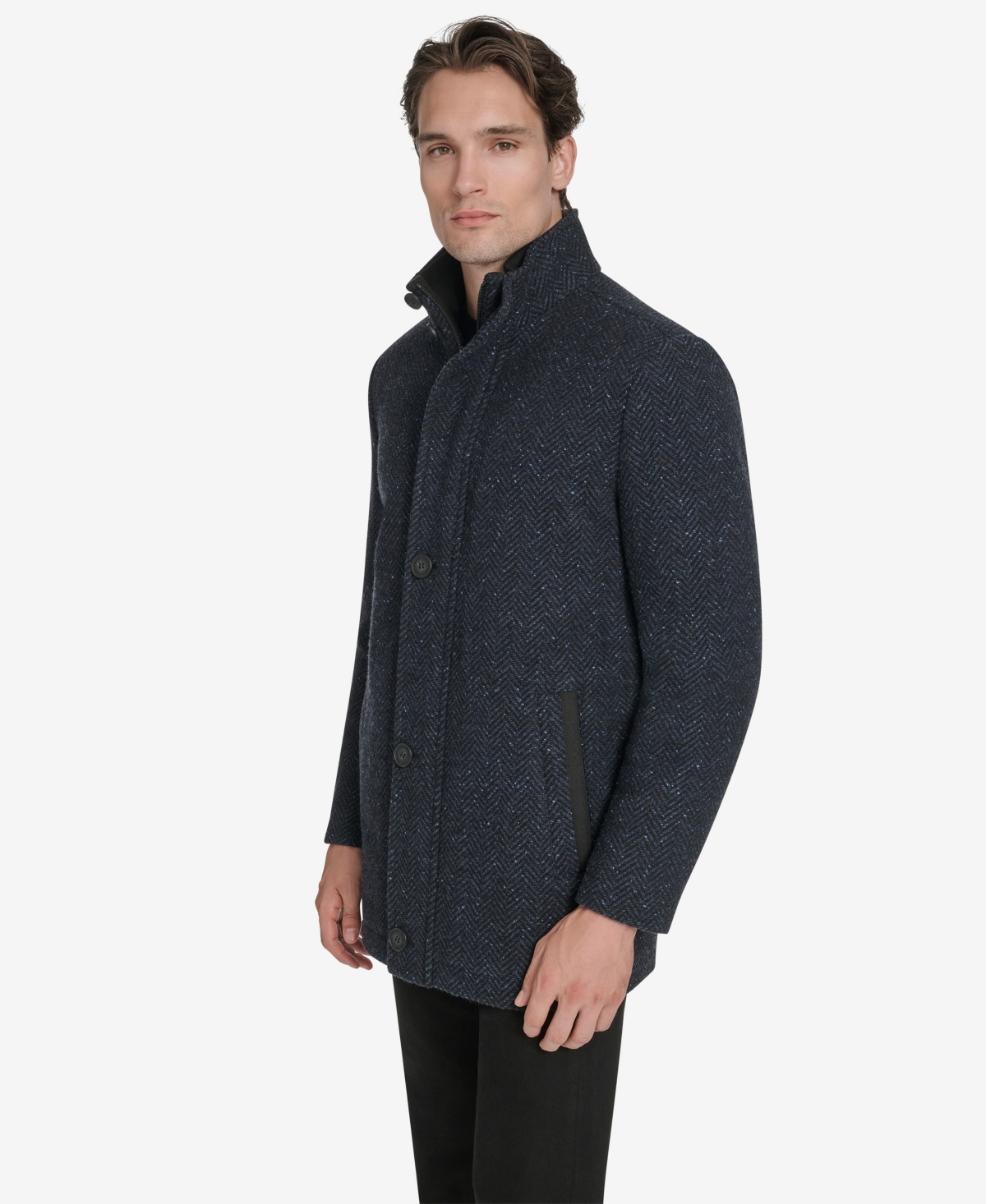 Marc New York Men's Dorsey Plaid Jacket In Blue