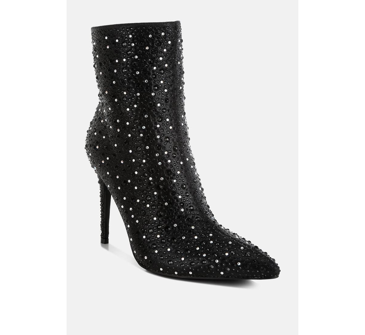 Lobelia Rhinestones Embellished Stiletto Boots
