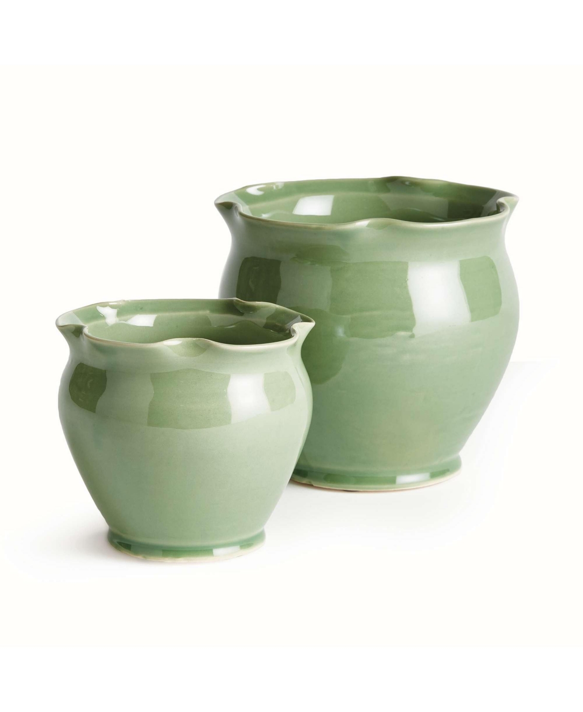 Napa Home & Garden Megan Pattern Ceramic Pots, Decorative Planters – Set of 2
