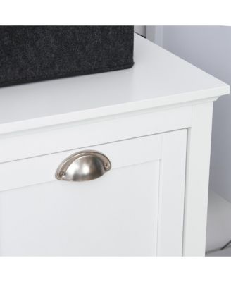 Tilt-Out Laundry Sorter Bathroom Cabinet