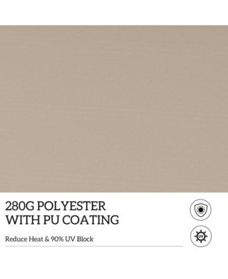 13' x 8' Manual Retractable Awning Sunshade Shelter,