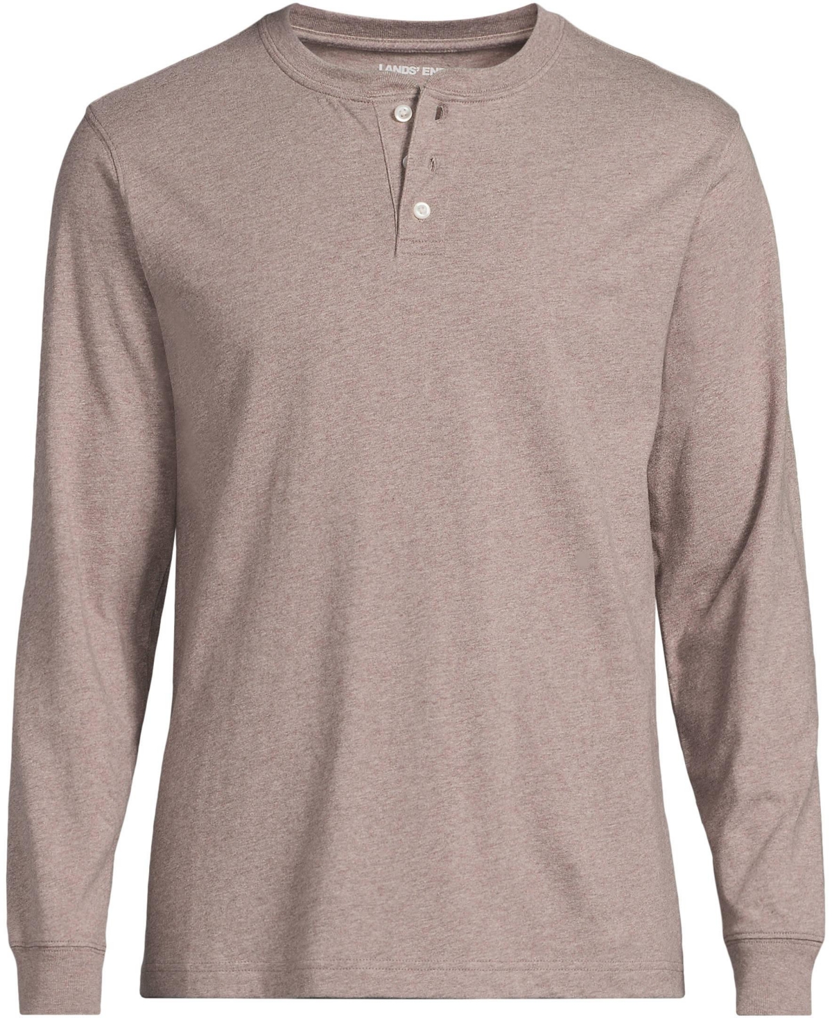 Lands' End Men's Tall Super-t Long Sleeve Henley Shirt