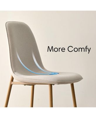 5-Piece Oak Finish Modern Round Glass Dining Set