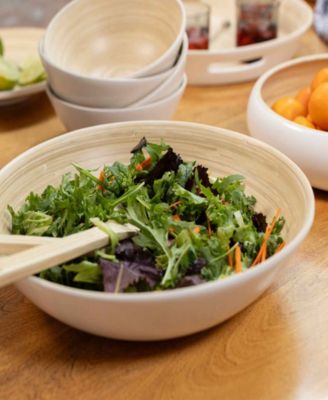 Lexa Collection 14 inch Bamboo Salad Bowl 