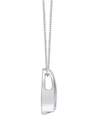 Lab Grown Diamond Pear Shape Pendant Necklace (1 ct. t.w.) in 14k White or Yellow Gold