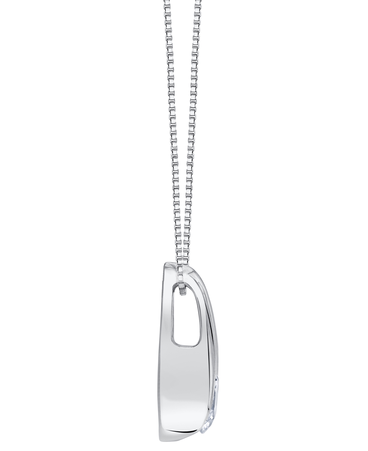 Sirena Lab Grown Diamond Pendant Necklace (1 Ct. T.w.) In 14k White Gold (also In 14k Yellow Gold) In Metallic