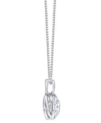 Lab Grown Energy Diamond Pendant Necklace (2 ct. t.w.) in 14k White or Yellow Gold