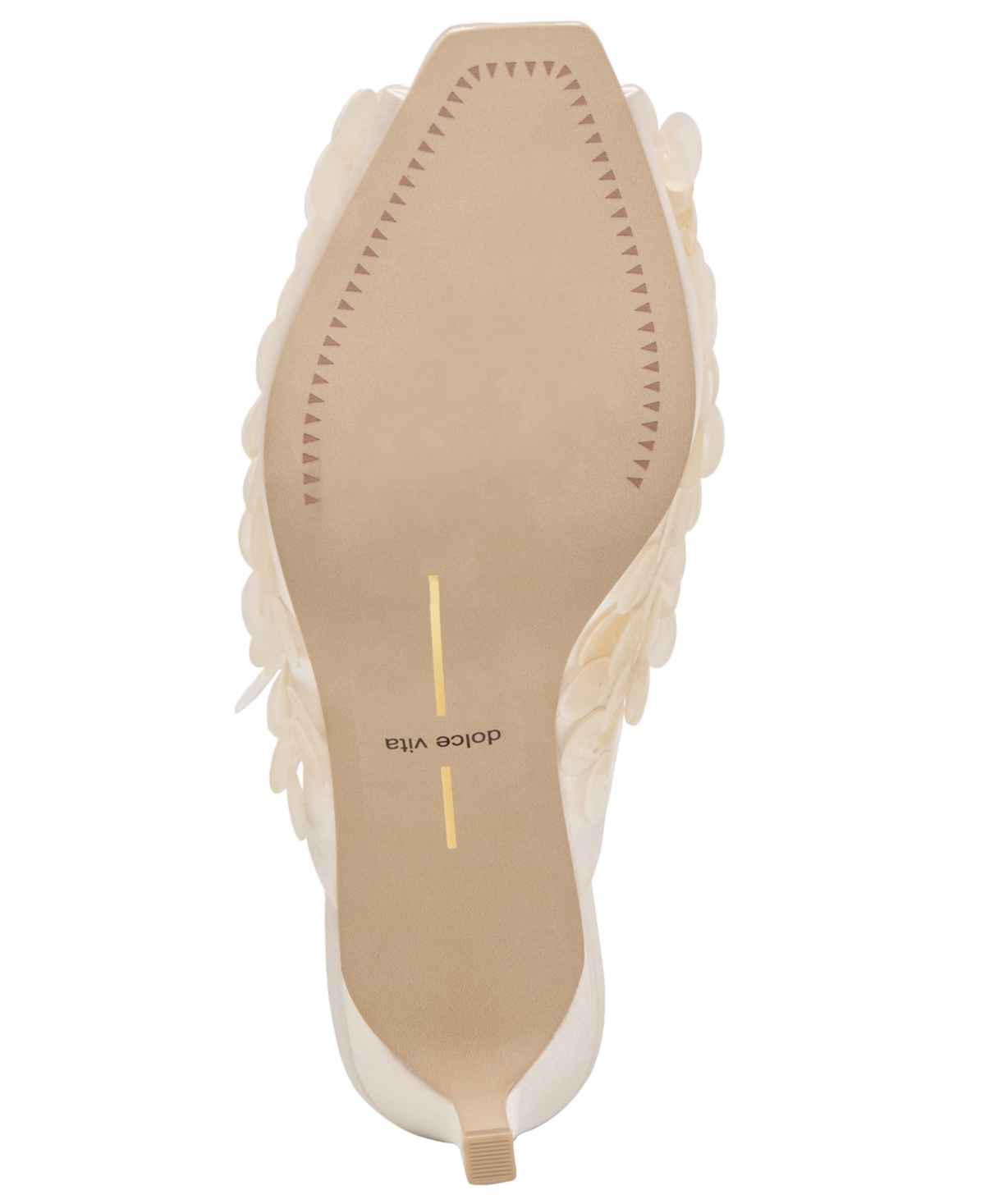 Dolce Vita Women's Samary Confetti Sequin Peep Toe Sandals In Neutral