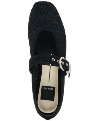 Women's Mikel Perforated Buckle Mary Jane Flats
