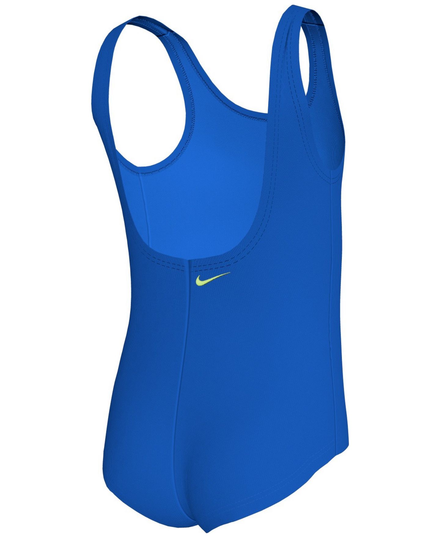 Купальник U-Back, цветочный принт — Nike, цвет: Синий — фото 2
