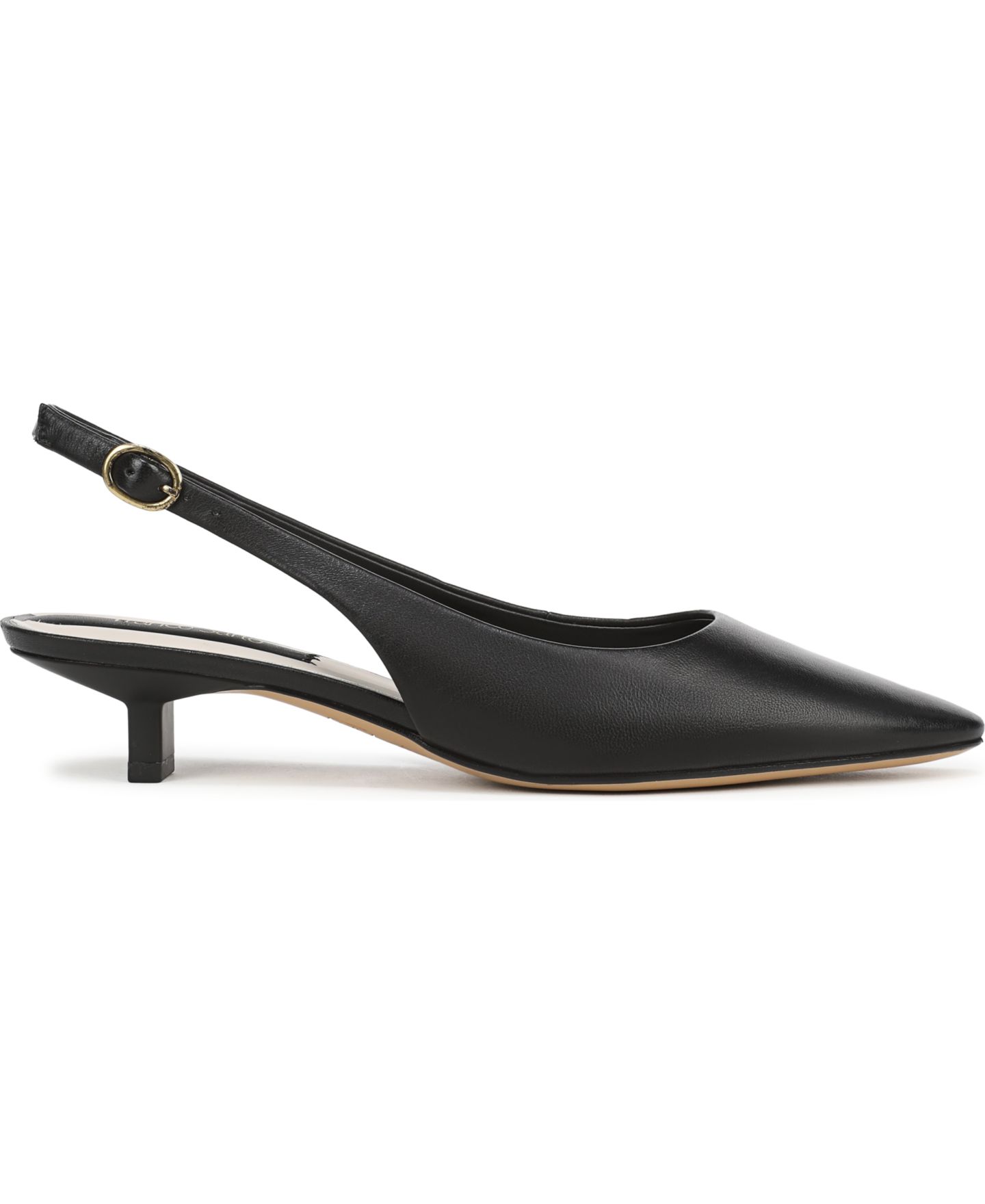 Женские туфли Franco Sarto Pura Pointed Toe Slingback Pumps, цвет: Чёрный кожаный — фото 2